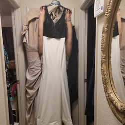 Black AND WHITE  PROM DRESS 