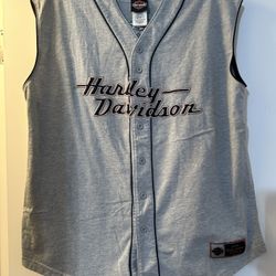 Vintage 2010 Harley Davidson Motorcycle Baseball Style Stop Men’s Size Large 