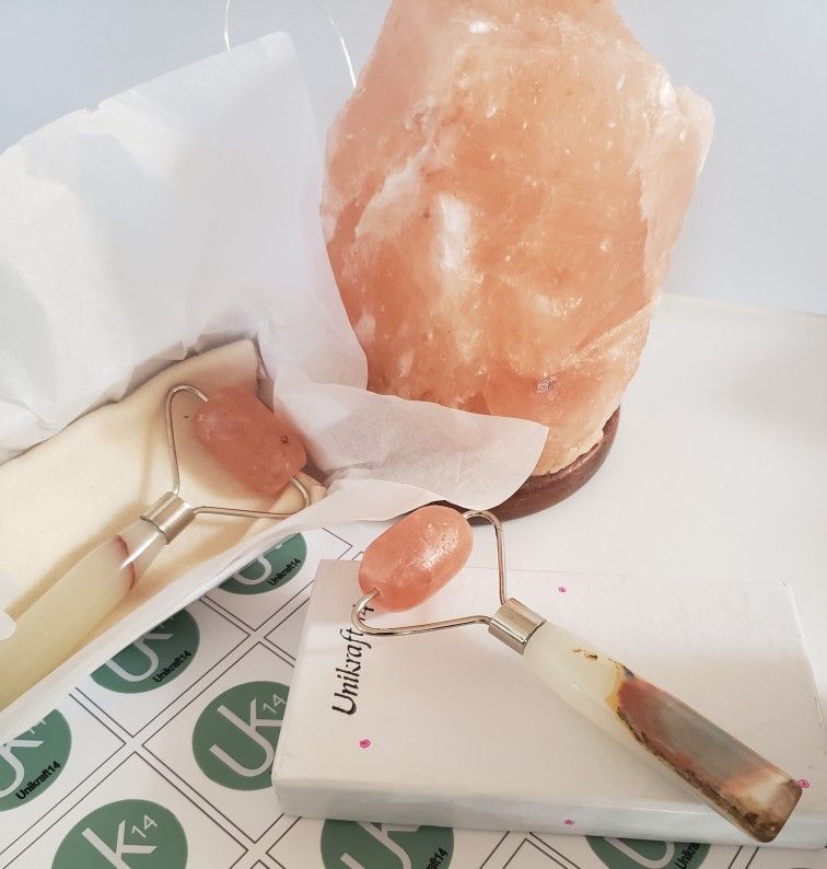 2 Himalayan Salt  Massage Rollers 