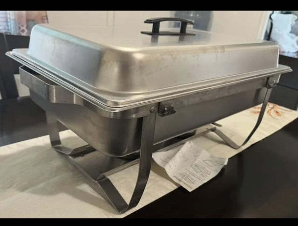 Chafer W/folding Frame Stainless Steel 8 Qt