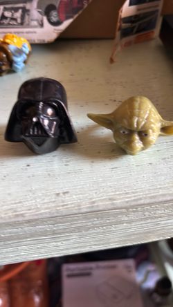 Darth Vader and Yoda plastic ring