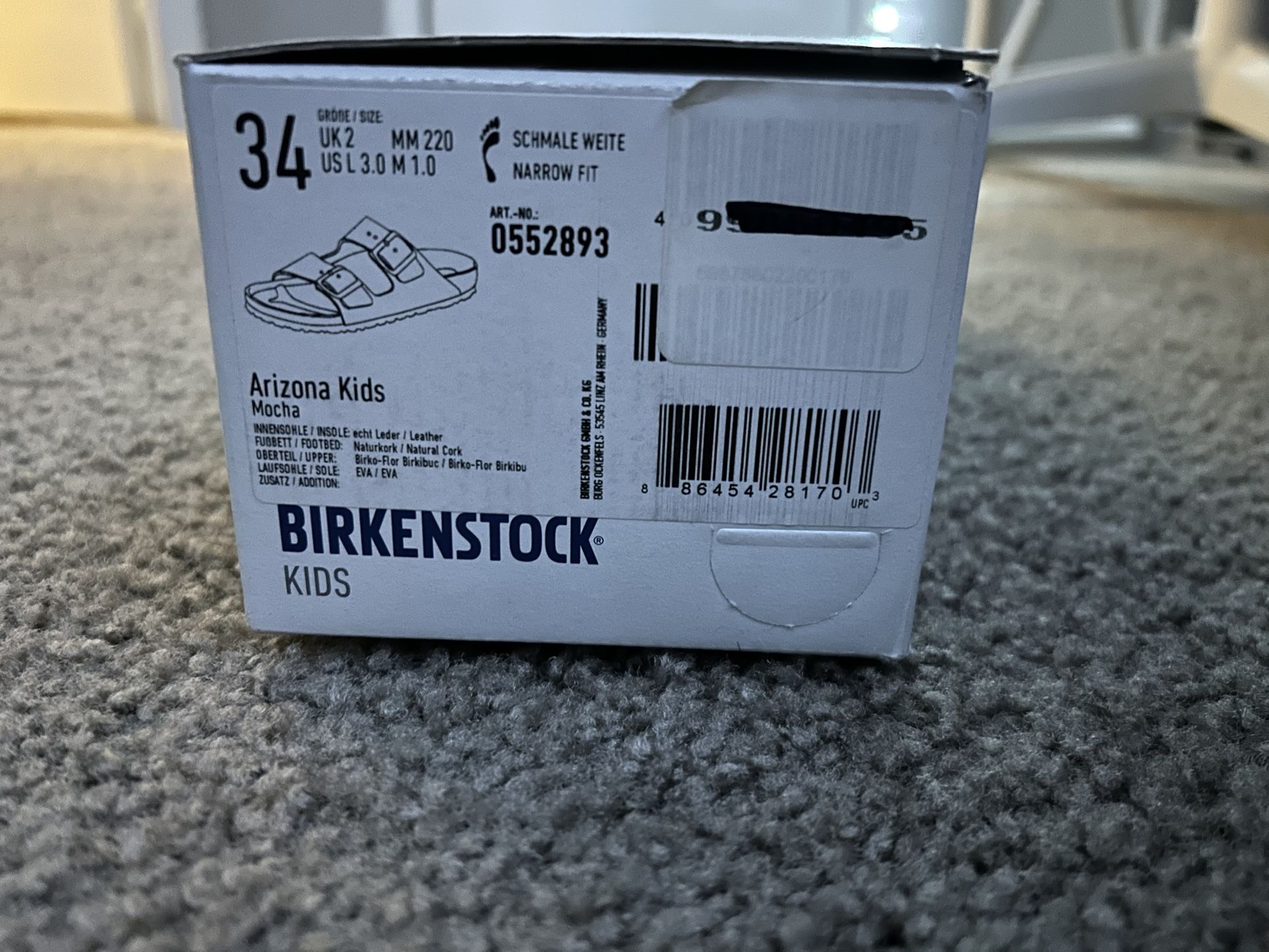 Birkenstock Kids Size 34