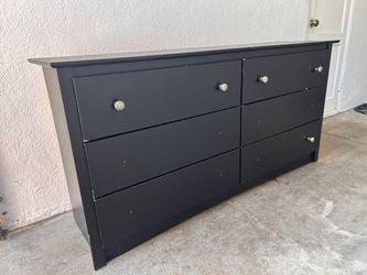 Black 6 Drawer Dresser