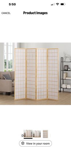 4 panel room divider