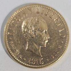 4 Pesos 1915 Gold Cuba