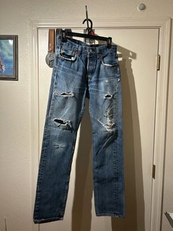 Distressed Levi Jeans