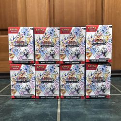 Pokemon Scarlet & Violet Prismatic Evolutions Booster Bundle Lot of 8 