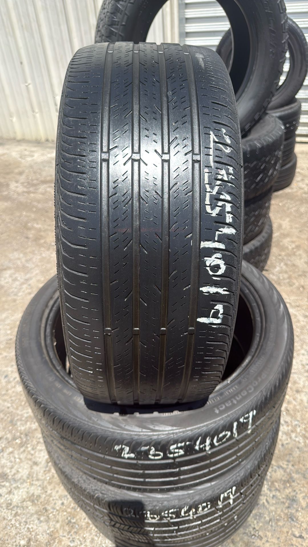 235/40r19 USED TIRES CONTINENTAL FOR SALE SET OF 4 TIRES $199 WITH INSTALLED CASH PRICE