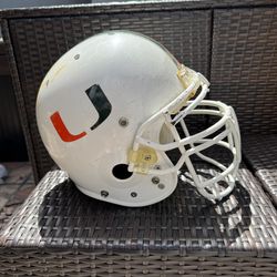 UM Game Used Full Size Helmet Belonged to Danny Isidora