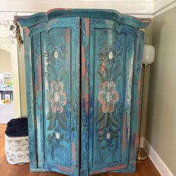 Vintage Solid Wood Wardrobe