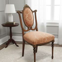 Rare 19th Century Oval Back Small Elegant SINGLE Chair H 36" X D 17" X W 17". Beautiful 