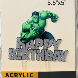 Various Acrylic Cake Toppers