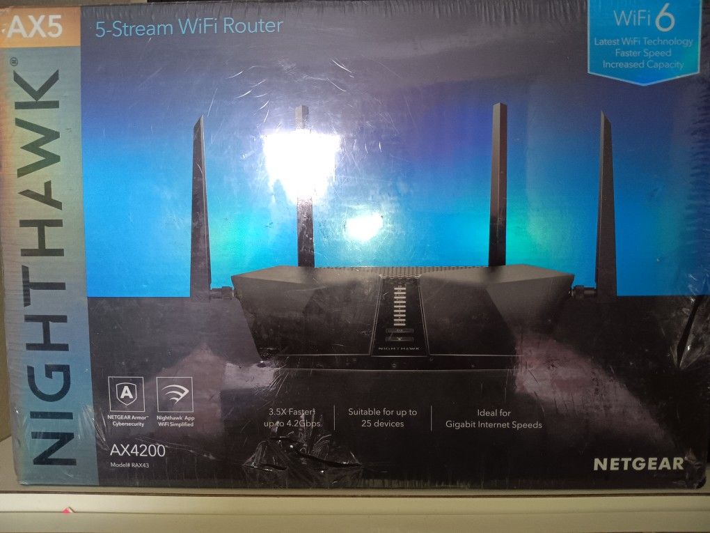 Net gear Nighthawk 5-stream AX5 WiFi 6 Router