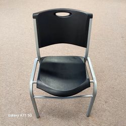 Lifetime Stockable Chairs Used One With Very  Good Condition. Product ID 2829