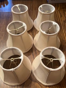 6-  Like New Chandelier Lamp Shades