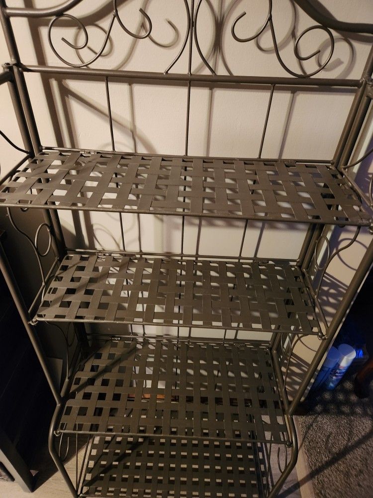 Four Shelf Collapsible Metal Stand