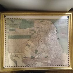 1909 Vintage Map of San Francisco