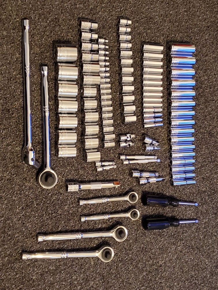 Harbor Freight Pittsburgh Pro Metric 1/2, 3/8, 1/4 Ratchet Socket Sets