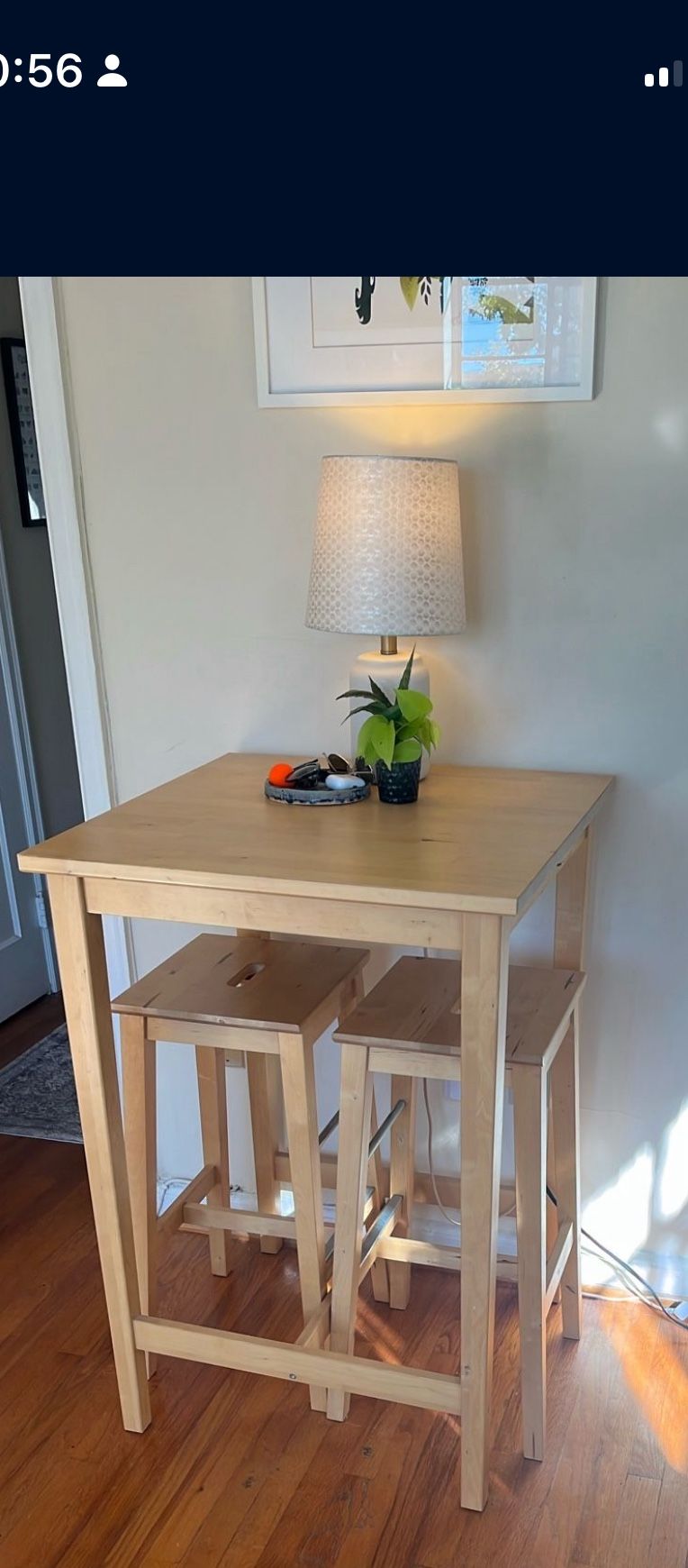 Wooden high Top Table 