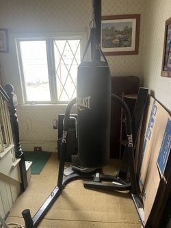 Punching bag with stand