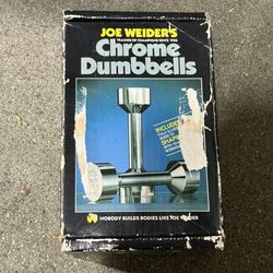 Vintage Chrome Dumbbells