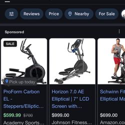 Commercial SCWINN ELLIPTICAL EXERCISE MACHINE (💥like BRAND NEW💥 Used 3x Seldom)(Great SHAPE & CONDITION:10/10)