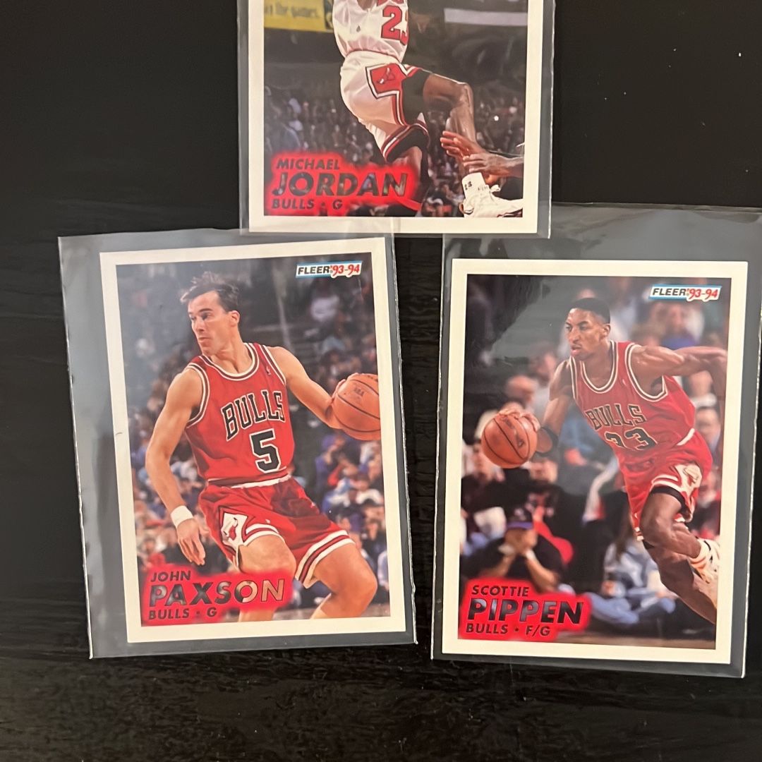  Chicago Bulls- Jordan, Paxon, Pippen 