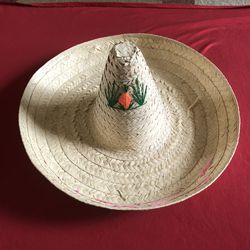 Large Straw Mexican sombrero (Unisex)