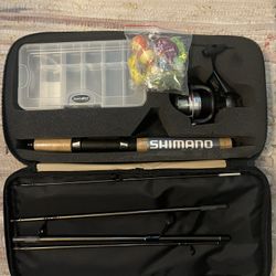 new Never Used shimano solara sls-60m6 travel kit