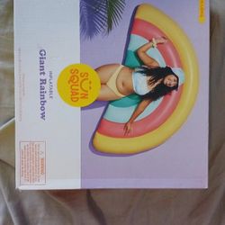 Giant Rainbow Pool Inflatable Sun Squad