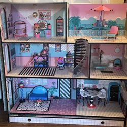 LOL Surprise OMG House Real Wood Dollhouse