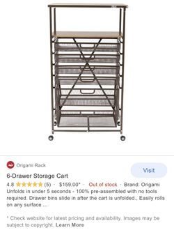 Origami Storage Cart