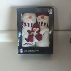 Arizona Cardinals Snowman Family