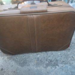 Vintage Leather Suitcase