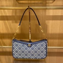 Tory Burch Women's T Monogram Jacquard Shoulder Bag