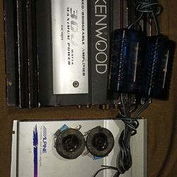 140 $ ALL  CROSOVERS TWEETERS AMPLIFIER  KENWOOD AND ALPINE AMP  ALL 140  