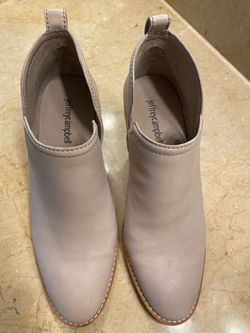 Jeffrey Campbell Taupe Leather Ankle Booties