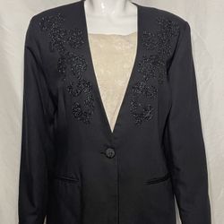 Norton McNaughton Blazer Beaded Women’s Size 14