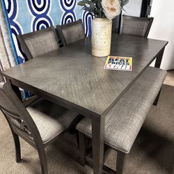 Perfect Dining Set! $599 🩶✨📦 Easy Financing, No Credit Needed!