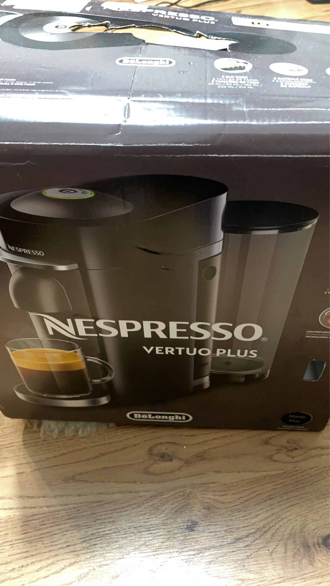 Open Box New Nespresso Vertuo Plus by Delonghi