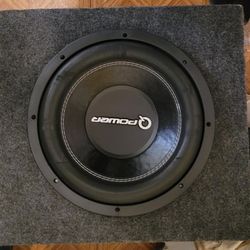 Q Power 12" Sub And Amplifier 
