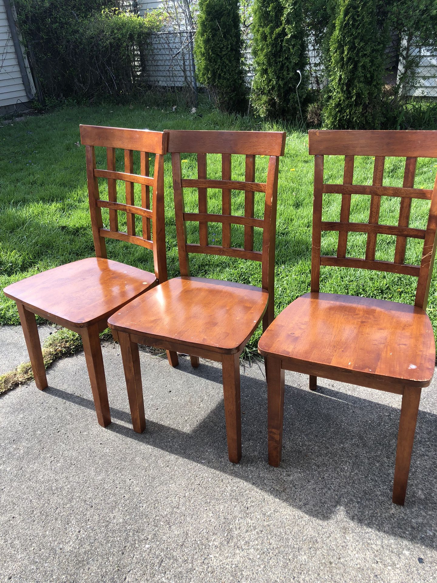 3 Dining chairs