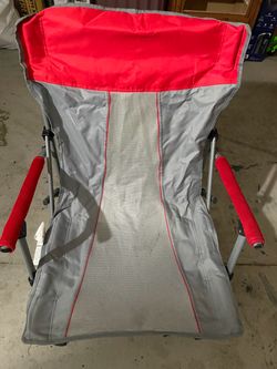 Red beach chair
