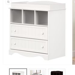 South Shore Savannah Changing Table + Sealy Pad