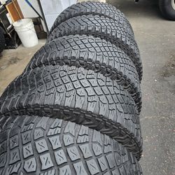 5 used tires Lt35x12.50r17 Goodyear wrangler $$280.00