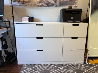 IKEA Nordli 6-drawer White Dresser