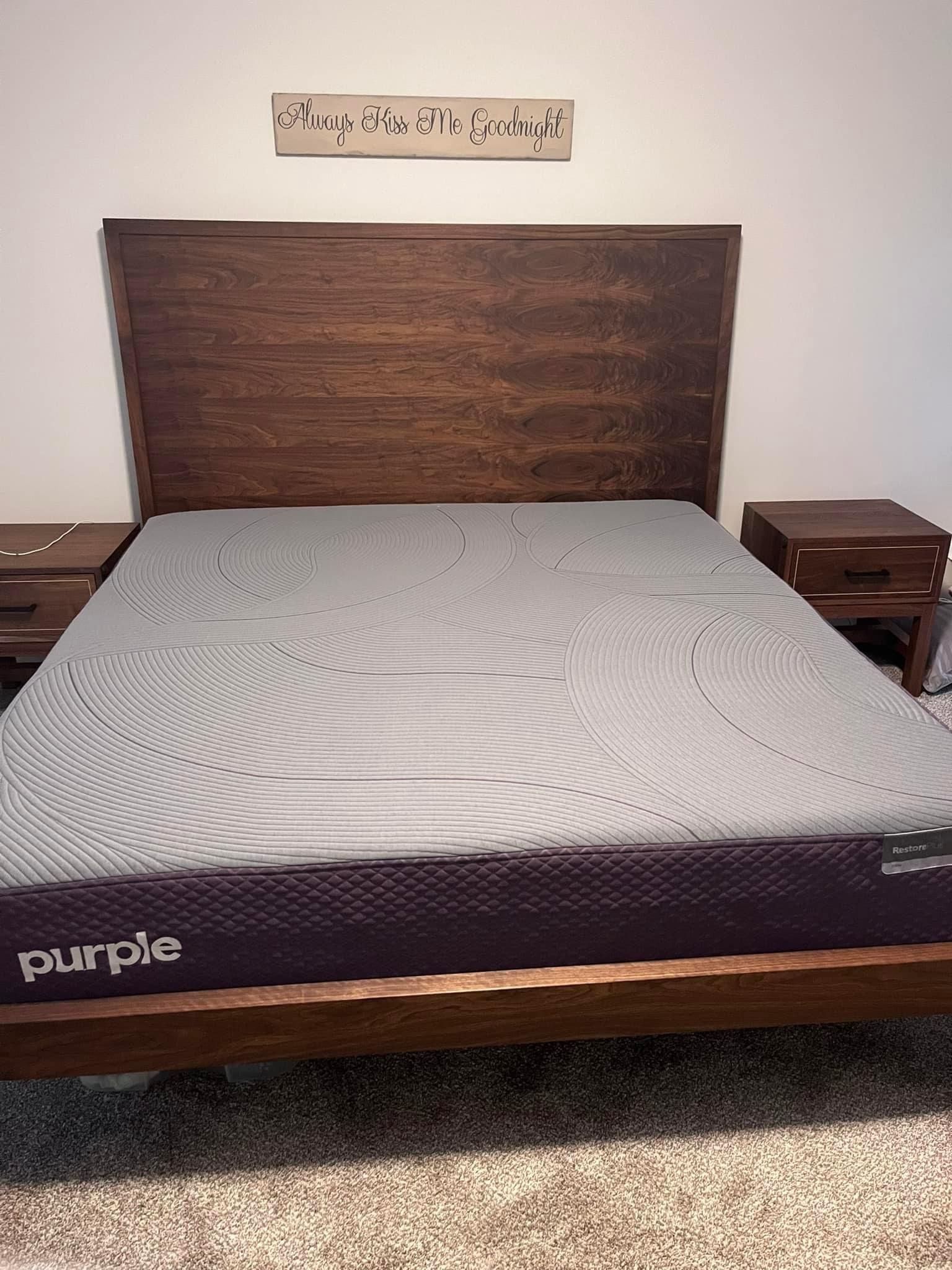 ๐๏ธ CALIFORNIA KING purple Restore Plus Mattress - Like New