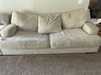 Off white couch (xl cushions)