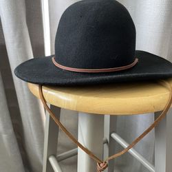 Men's tiller wide brim felt 2025 fedora hat