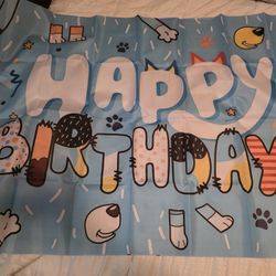 Happy Birthday Backdrop Banner